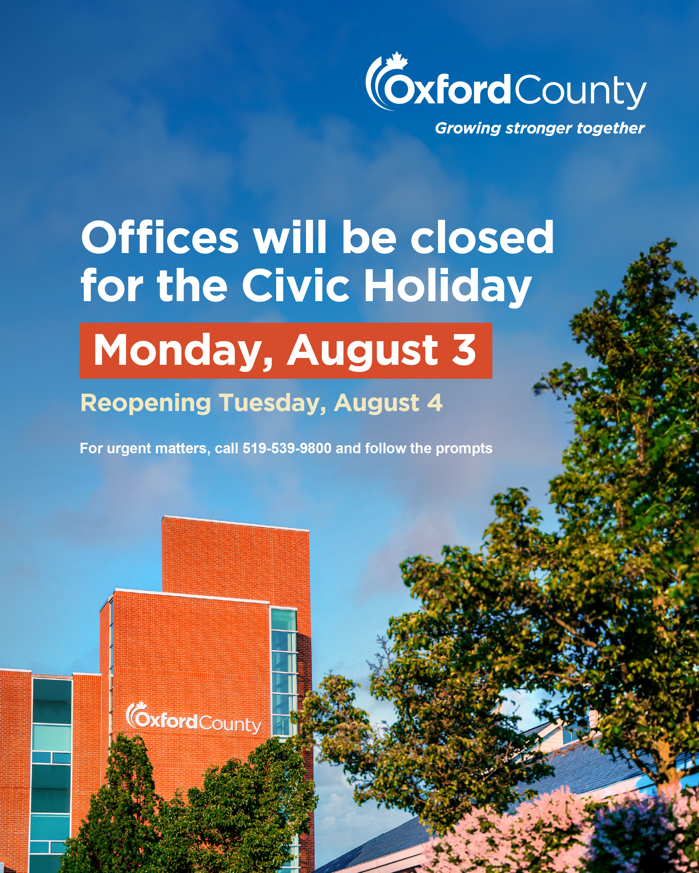 Civic Holiday 2026 office closures
