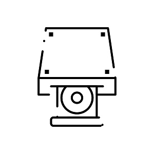 dvd in a player