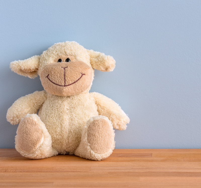 Stuffed lamb toy