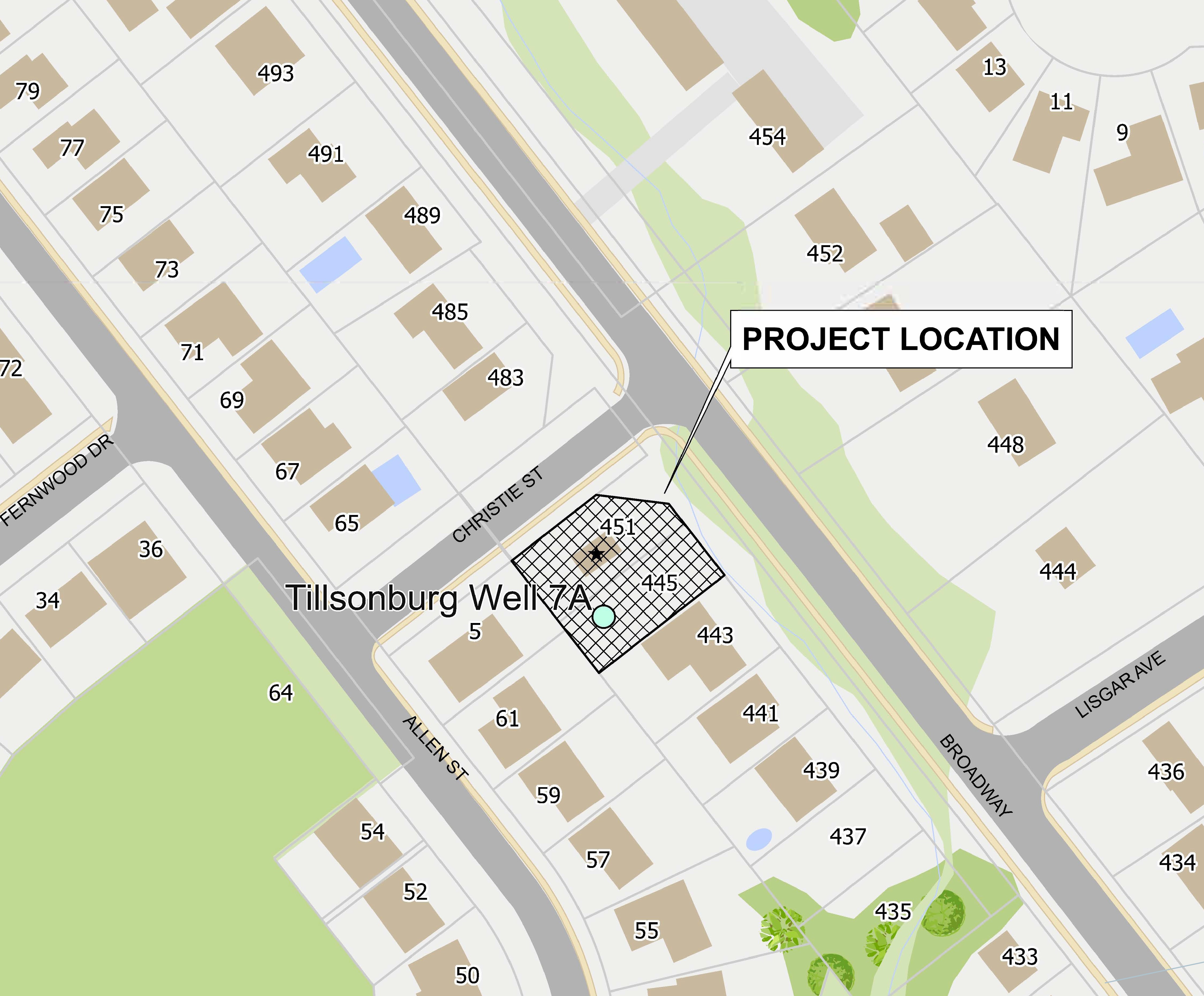 Tillsonburg Well7A water treatment facility - Project area