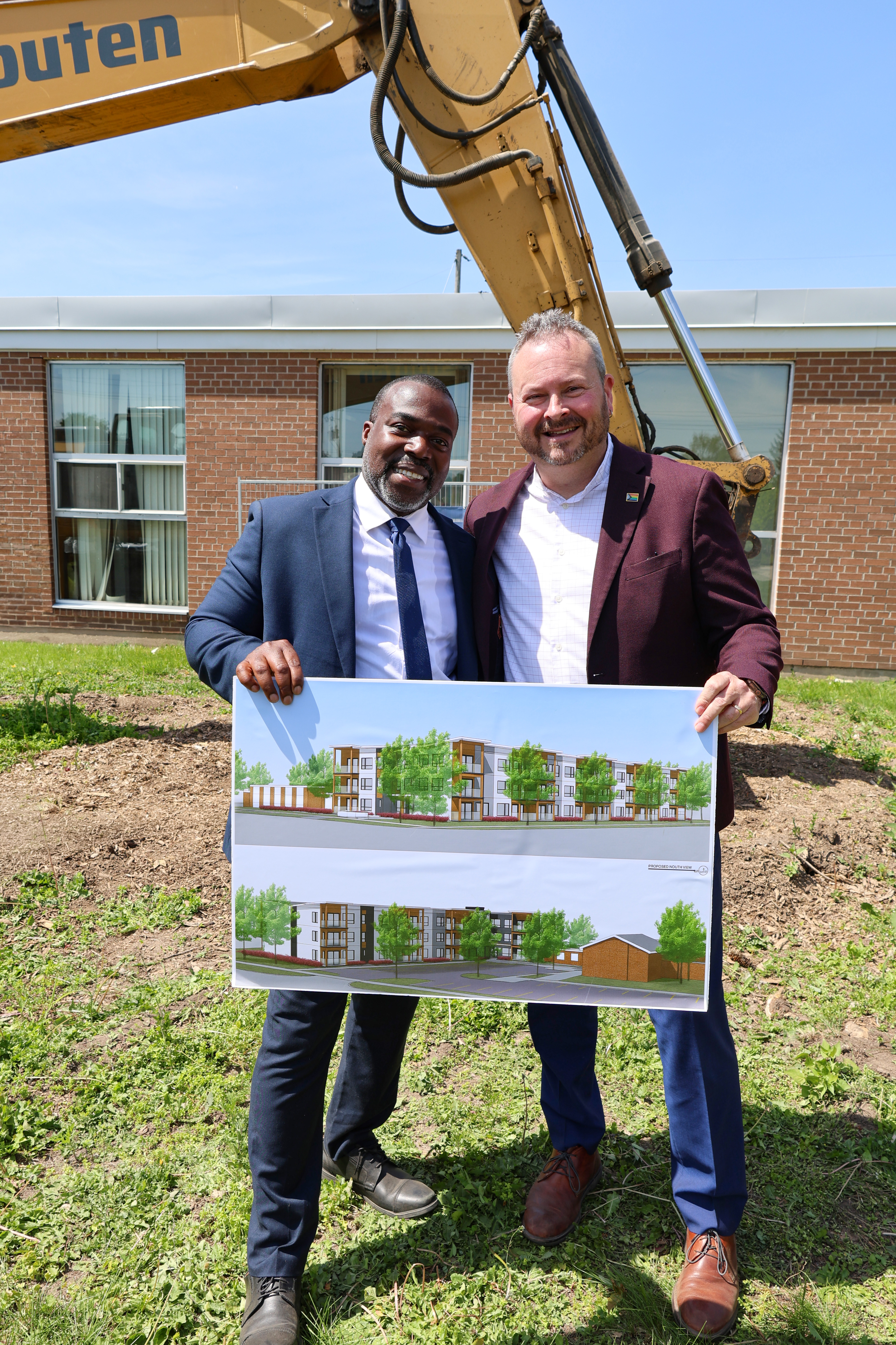 Oxford County Warden Marcus Ryan with Executive Director Ryan Knight