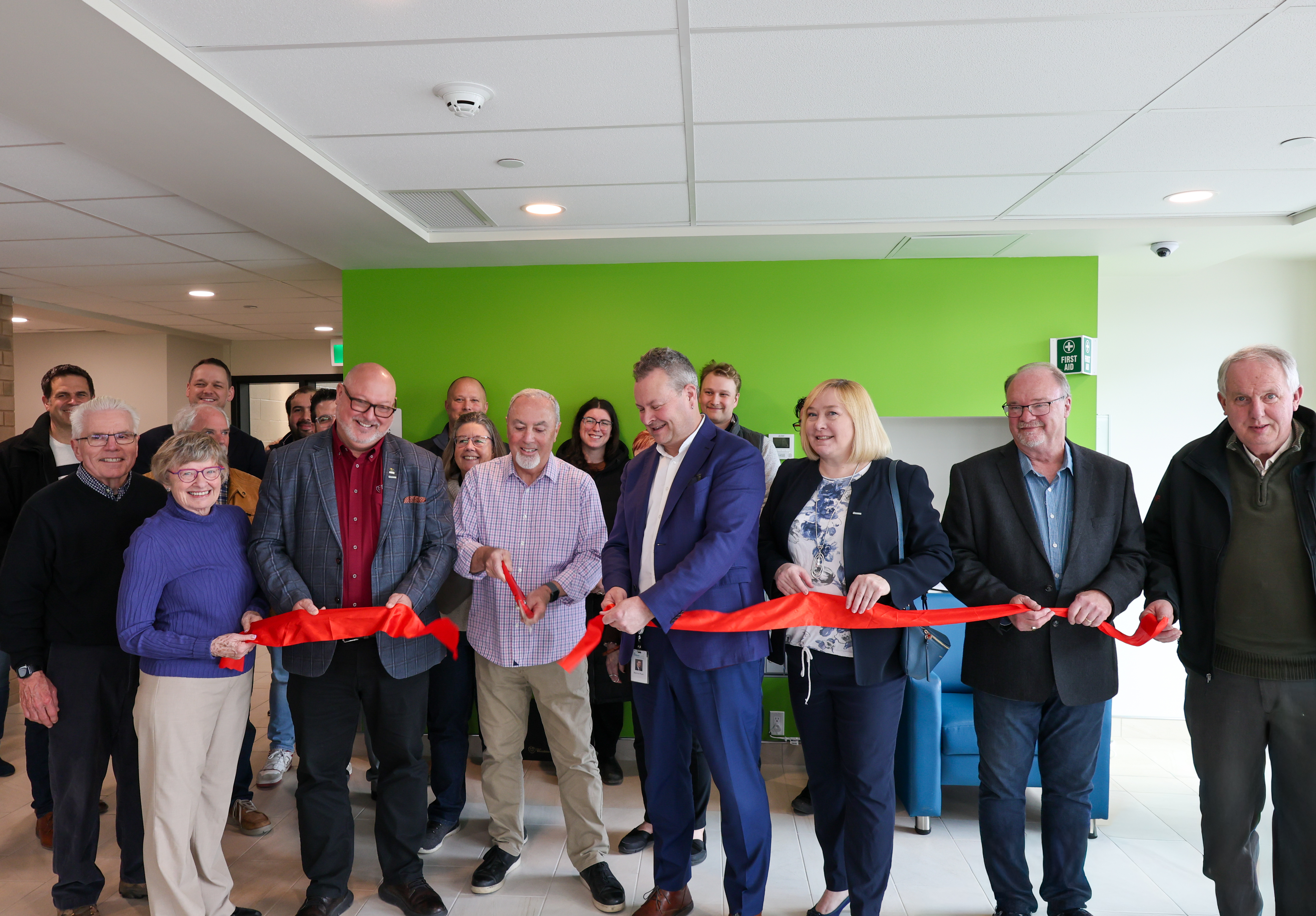 Ribbon being cut